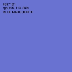 #6971D1 - Blue Marguerite Color Image